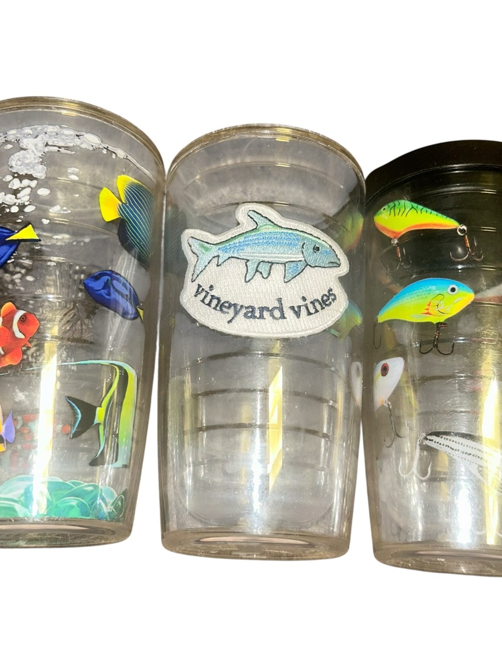 6 Tervis tommy bahama, crabs , fish , fishing lures vineyard vines  tumblers - Picture 4 of 4